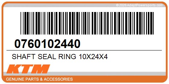 KTM 0760102440 Shaft Seal Ring 10X24x4