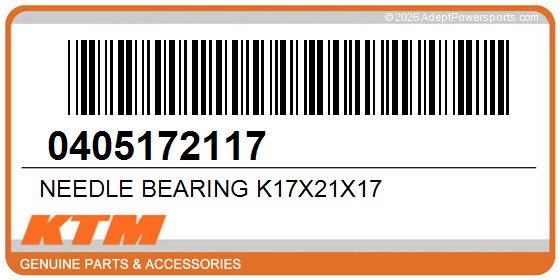 KTM 0405172117 Needle Bearing K17x21x17