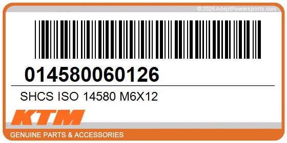 KTM 014580060126 Shcs Iso 14580 M6x12
