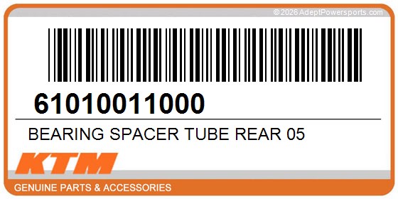 KTM 61010011000 Bearing Spacer Tube Rear 05