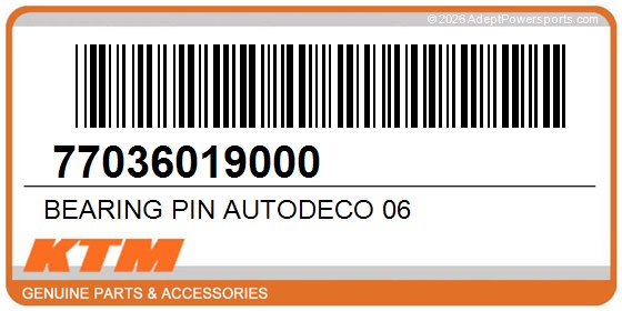 KTM 77036019000 Bearing Pin Autodeco 06