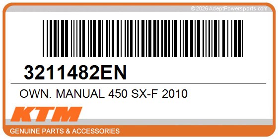 KTM 3211482EN Own. Manual 450 Sx-F 2010