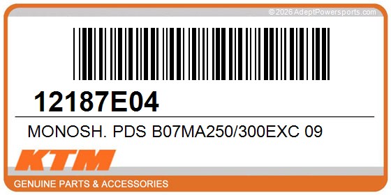 KTM 12187E04 Monosh. Pds B07ma250/300Exc 09