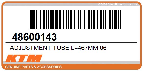 KTM 48600143 Adjustment Tube L=467Mm 06