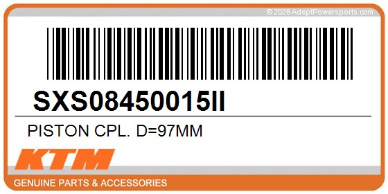KTM SXS08450015II Piston Cpl. D=97Mm