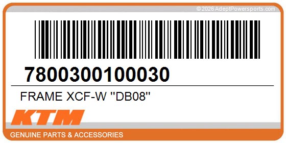 KTM 7800300100030 Frame Xcf-W ''Db08''