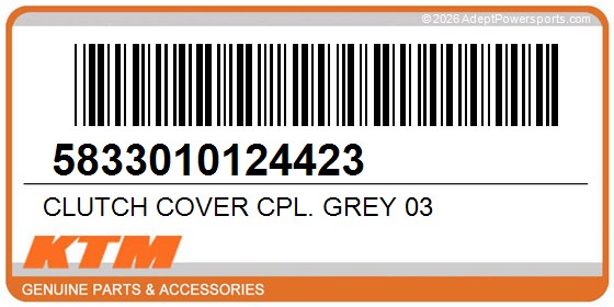 KTM 5833010124423 Clutch Cover Cpl. Grey 03