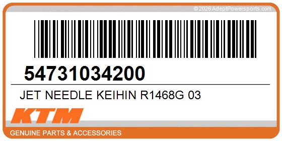 KTM 54731034200 Jet Needle Keihin R1468g 03