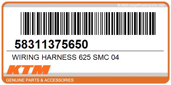 KTM 58311375650 Wiring Harness 625 Smc 04
