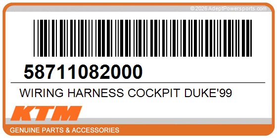 KTM 58711082000 Wiring Harness Cockpit Duke'99