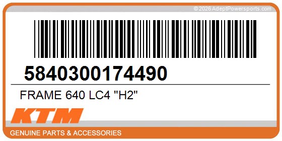 KTM 5840300174490 Frame 640 Lc4 "H2"