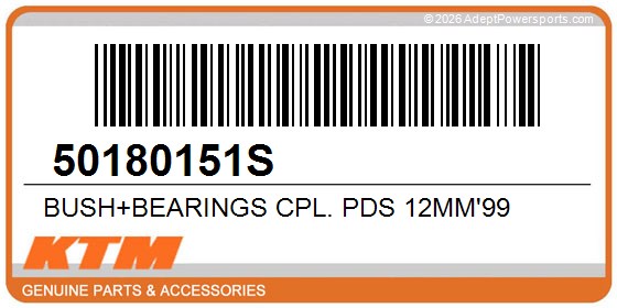 KTM 50180151S Bush+Bearings Cpl. Pds 12Mm'99