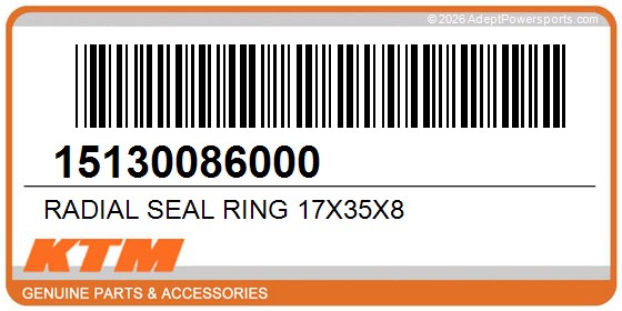 KTM 15130086000 Radial Seal Ring 17X35x8