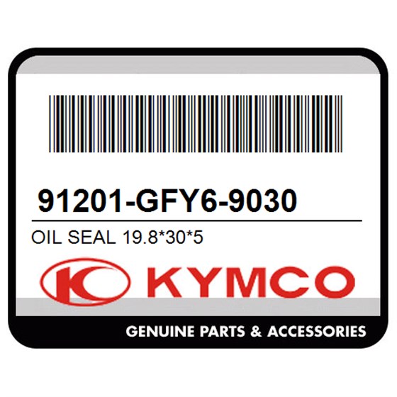 Kymco 91201-GFY6-9030 Oil Seal 19.8*30*5