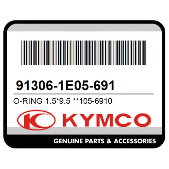 Kymco 91306-1E05-691 O-Ring 1.5*9.5 **105-6910