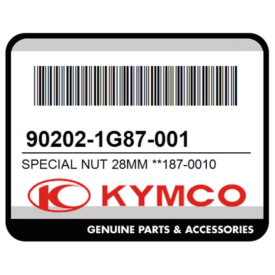 Kymco 90202-1G87-001 Special Nut 28Mm **187-0010