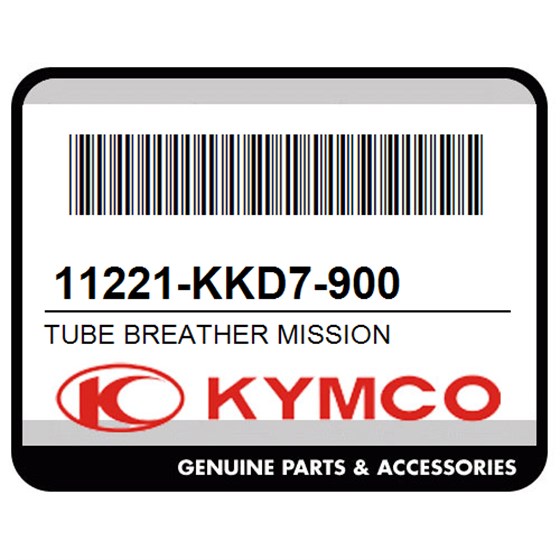 Kymco 11221-KKD7-900 Tube Breather Mission