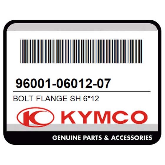 Kymco 96001-06012-07 Bolt Flange Sh 6*12