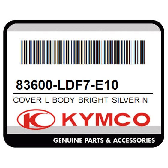 Kymco 83600-LDF7-E10 Cover L Body Bright Silver N8