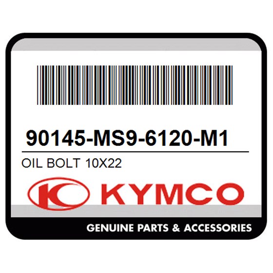 Kymco 90145-MS9-6120-M1 Oil Bolt 10X22