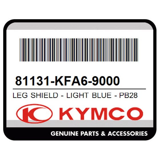 Kymco 81131-KFA6-9000 Leg Shield - Light Blue - Pb283r