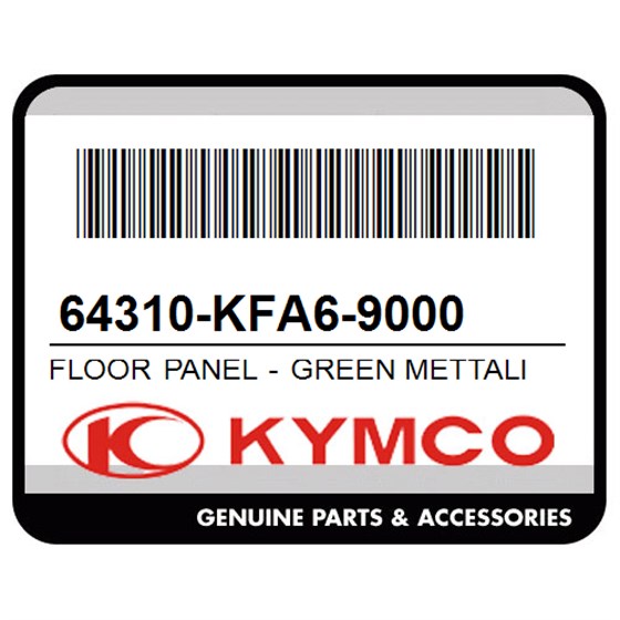 Kymco 64310-KFA6-9000 Floor Panel - Green Mettalic - Bg052r