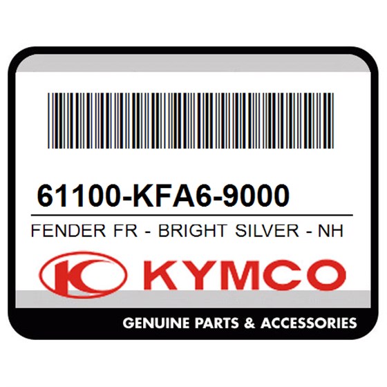 Kymco 61100-KFA6-9000 Fender Fr - Bright Silver - Nh045p