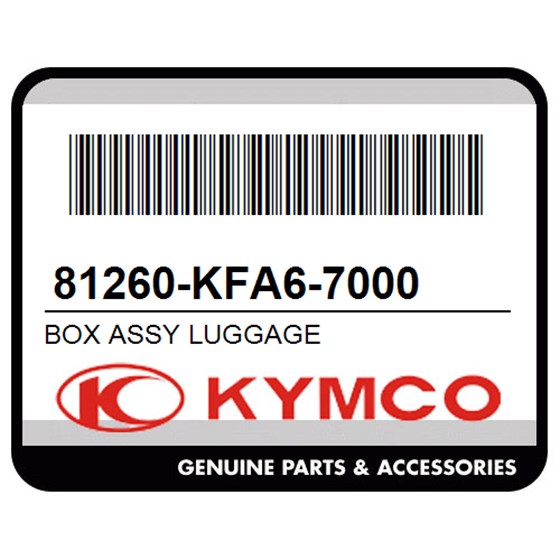 Kymco 81260-KFA6-7000 Box Assy Luggage