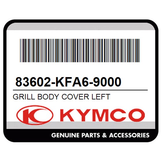 Kymco 83602-KFA6-9000 Grill Body Cover Left