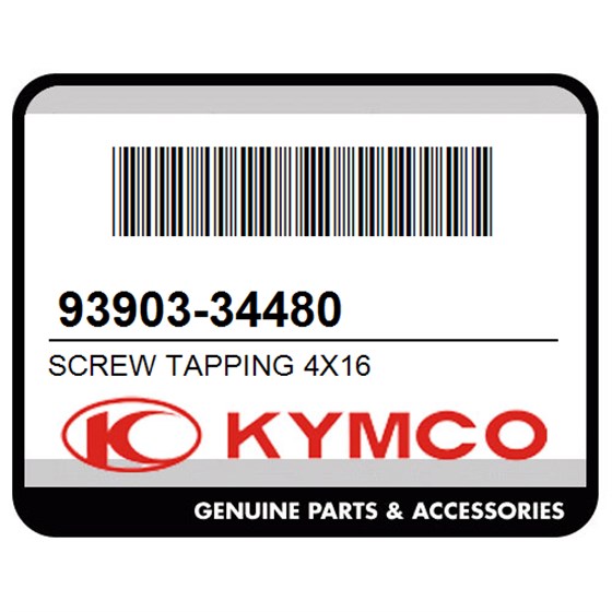 Kymco 93903-34480 Screw Tapping 4X16