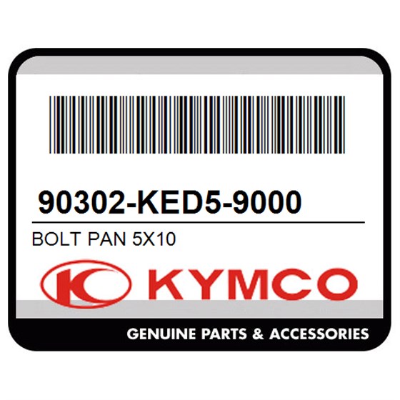 Kymco 90302-KED5-9000 Bolt Pan 5X10