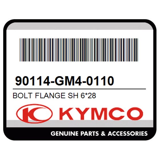 Kymco 90114-GM4-0110 Bolt Flange Sh 6*28