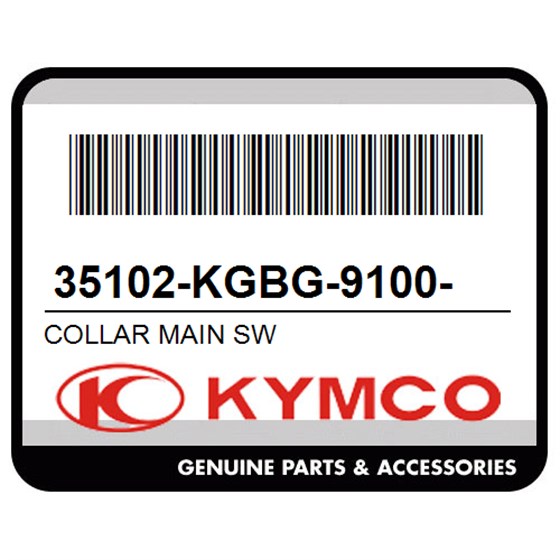 Kymco 35102-KGBG-9100-M1 Collar Main Sw