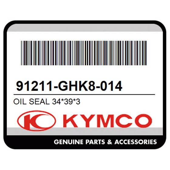Kymco 91211-GHK8-014 Oil Seal 34*39*3