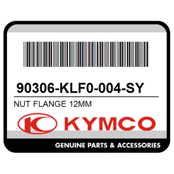 Kymco 90306-KLF0-004-SY Nut Flange 12Mm
