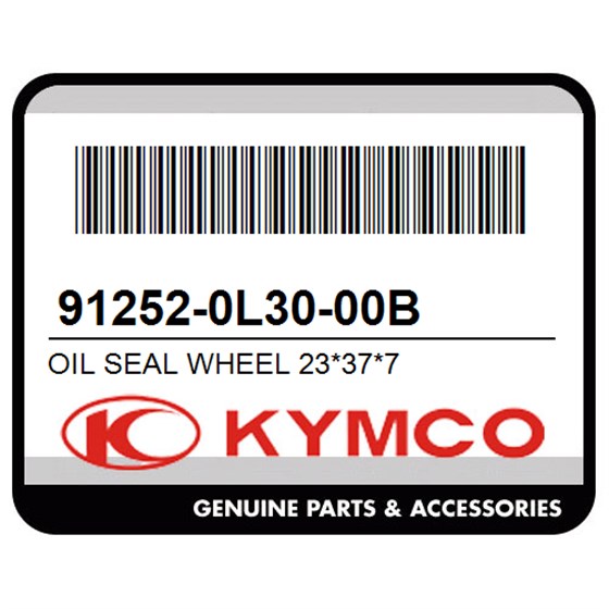Kymco 91252-0L30-00B Oil Seal Wheel 23*37*7