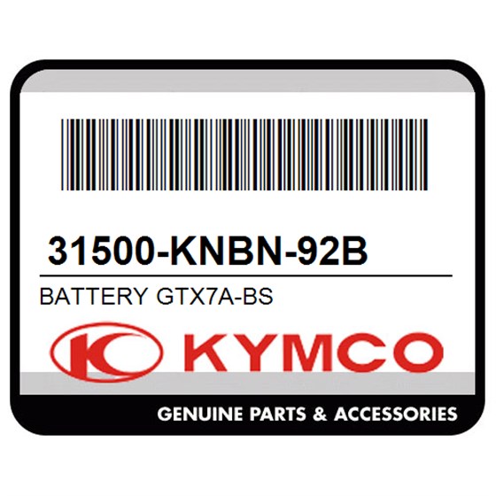 Kymco 31500-KNBN-92B Battery Gtx7a-Bs