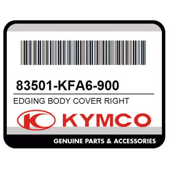 Kymco 83501-KFA6-900 Edging Body Cover Right