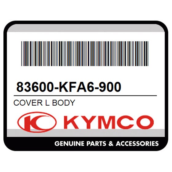 Kymco 83600-KFA6-900 Cover L Body