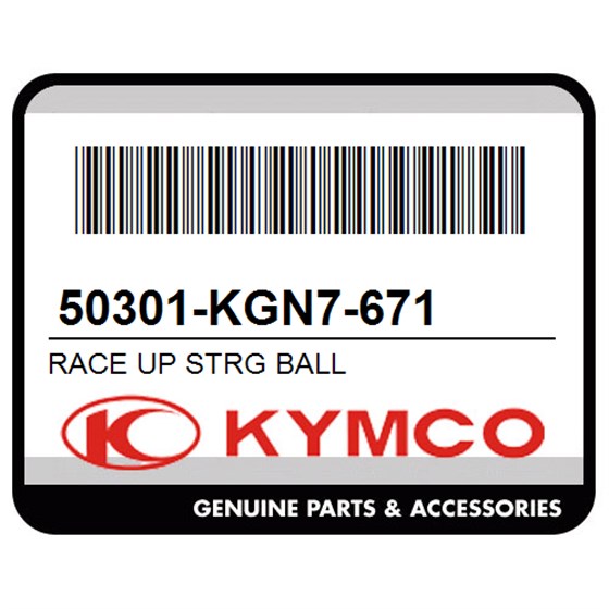 Kymco 50301-KGN7-671 Race Up Strg Ball