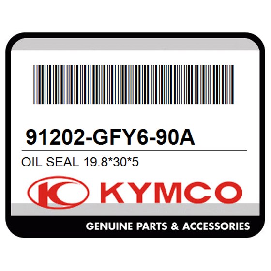 Kymco 91202-GFY6-90A Oil Seal 19.8*30*5