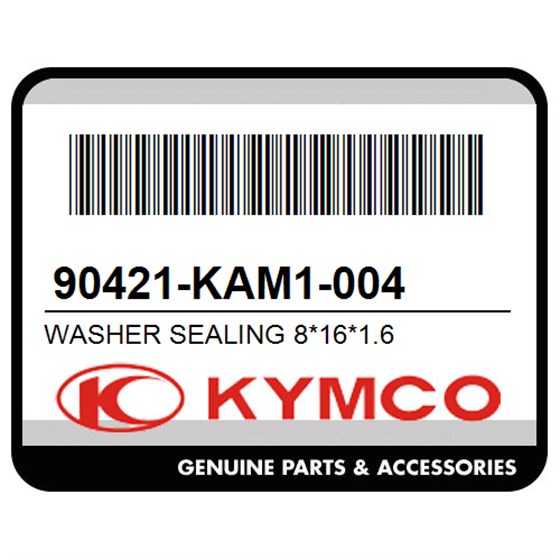 Kymco 90421-KAM1-004 Washer Sealing 8*16*1.6