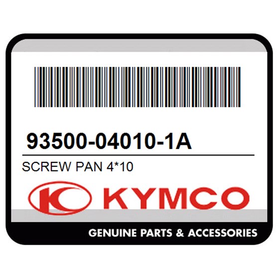 Kymco 93500-04010-1A Screw Pan 4*10