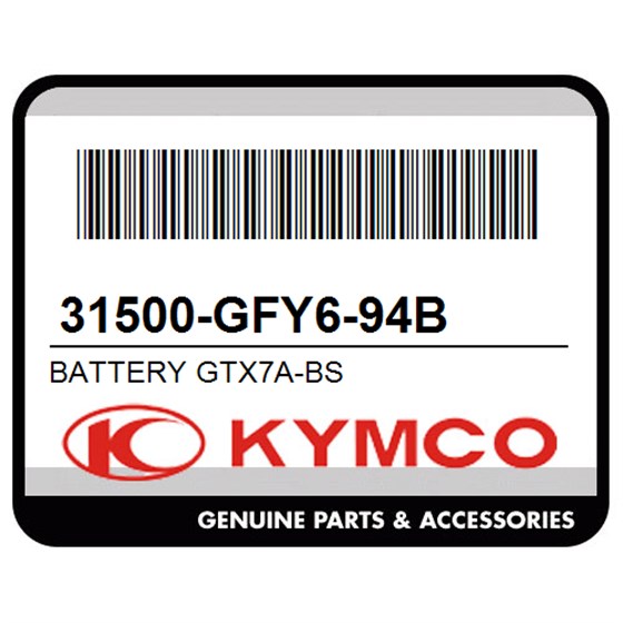 Kymco 31500-GFY6-94B Battery Gtx7a-Bs
