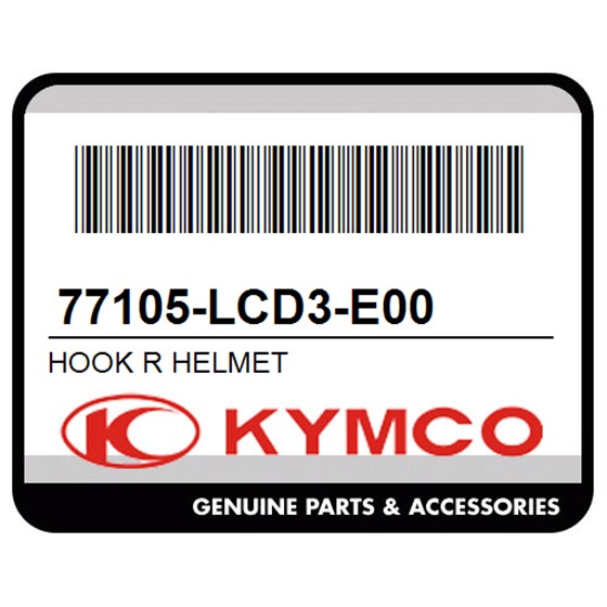 Kymco 77105-LCD3-E00 Hook R Helmet