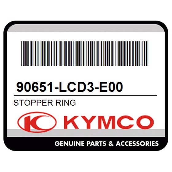 Kymco 90651-LCD3-E00 Stopper Ring