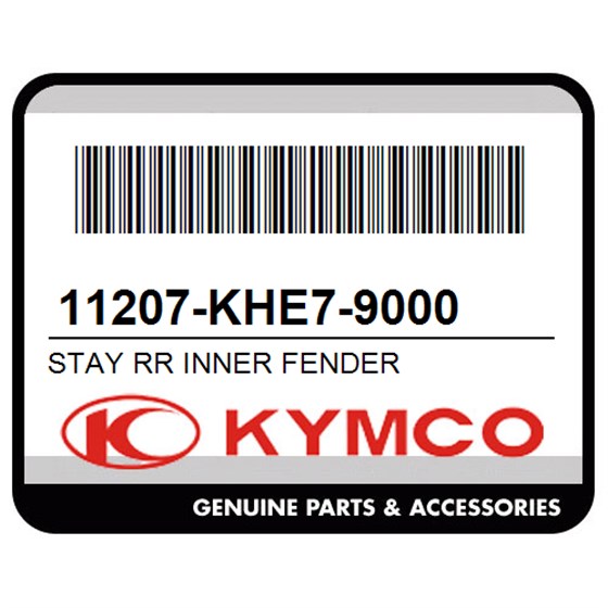 Kymco 11207-KHE7-9000 Stay Rr Inner Fender