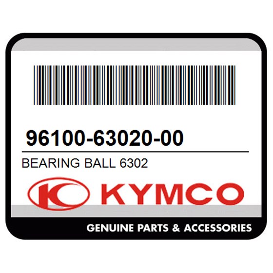 Kymco 96100-63020-00 Bearing Ball 6302