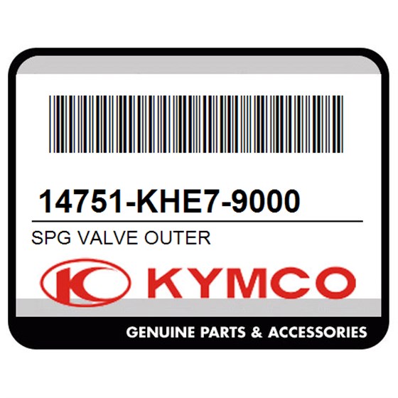 Kymco 14751-KHE7-9000 Spg Valve Outer