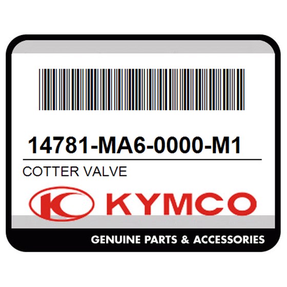 Kymco 14781-MA6-0000-M1 Cotter Valve